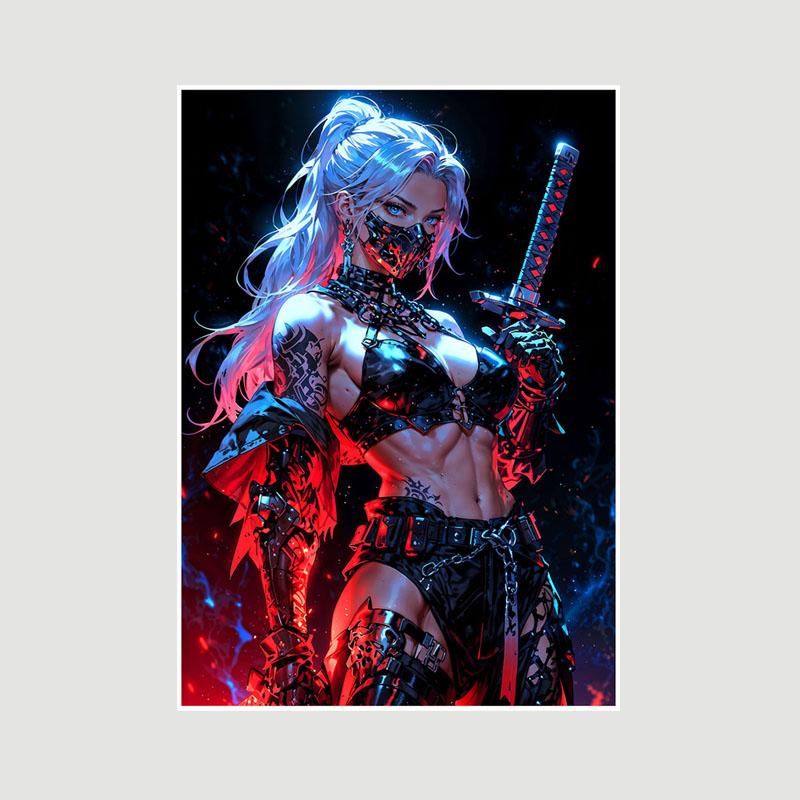 Home Decor Painting Sweet Little Loli Anime Girl Poster Cute Lolita Manga Figure White Paper Posters and Prints Bar Bedroom Decoration Mural