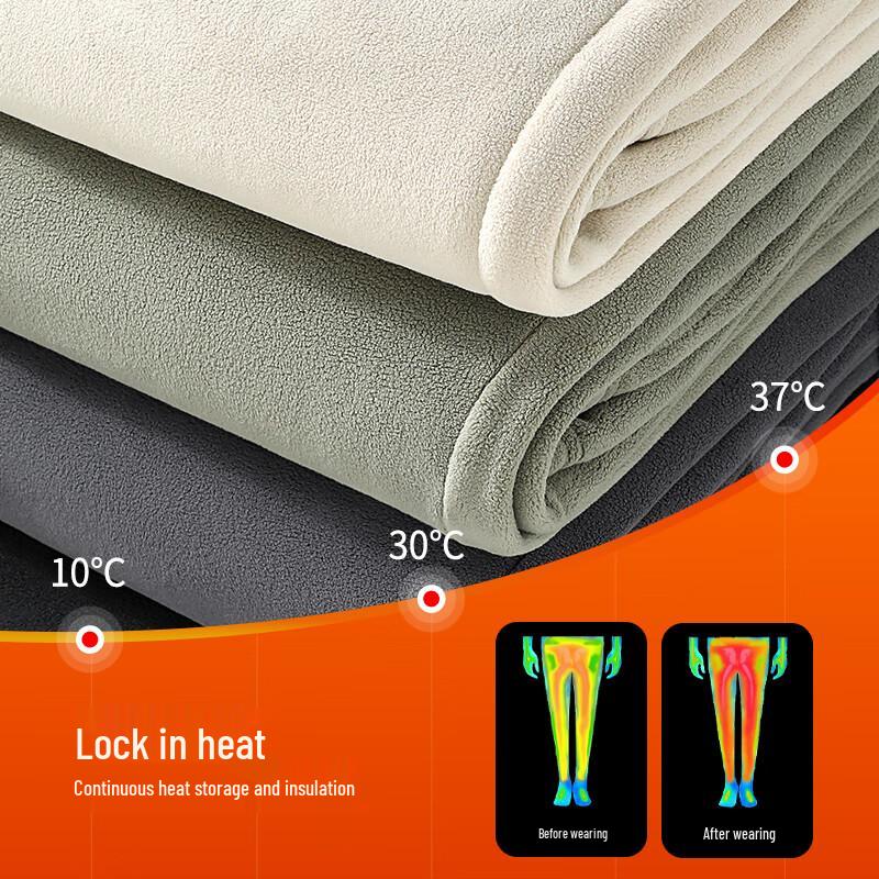 Warrior Men's Double-Sided Fleece Lined Casual Pants