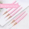 5pcs Nail Brush Set, Acrylic Nail Tool, Fine Hair Nail Pens for Drawing Lines with Dry Detail, Small Details and Nail Art