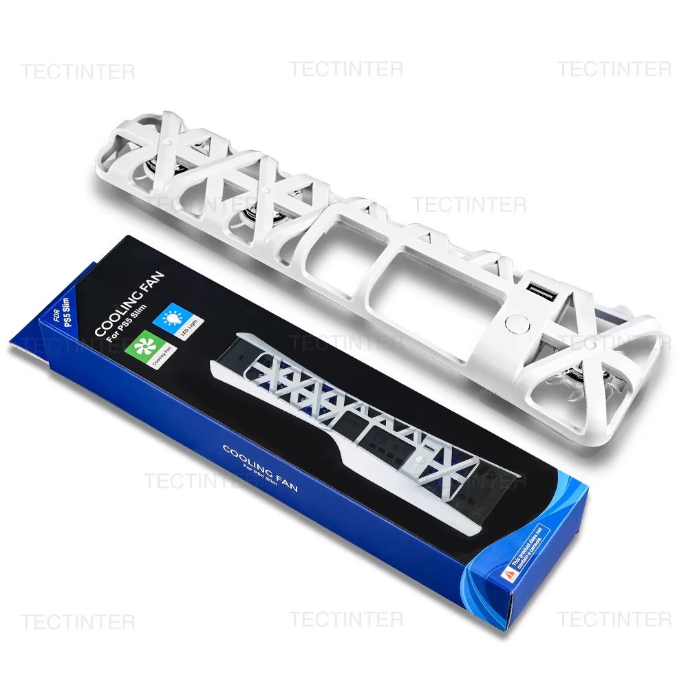 For PS5 Slim Cooling Fans Cooling Fan for Playstation 5 Slim Disc Edition/Digital with USB 3.0 Port for PS5 Accessories