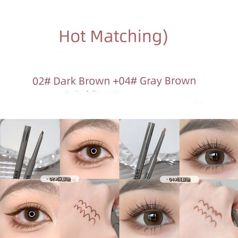 New Chinese Fox Eyeliner! Red Eyeliner Waterproof Not Smudge Long-Lasting Very Fine Eyeliner Brown Novice
