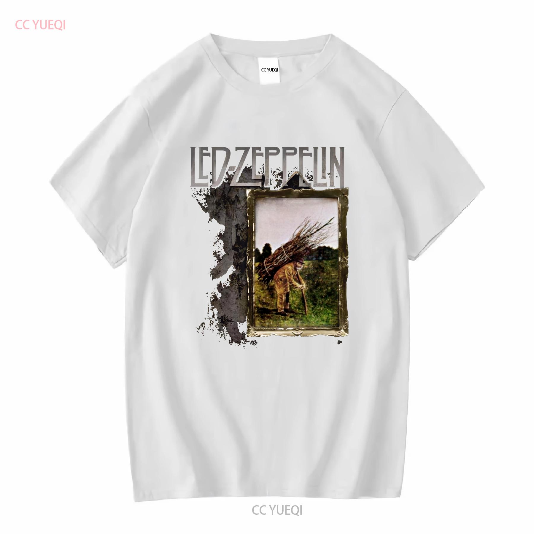 

Led Zeppel n Футболка фанатська S 3XL вінтажна Прана модна М яка Повсякденна Трохи зручна чоловіча Унісекс Стильна M