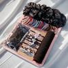 1087Pcs Neutral Color Hair Accessories Kit Multi-Style Ponytail Holders Pack  for Women Girls