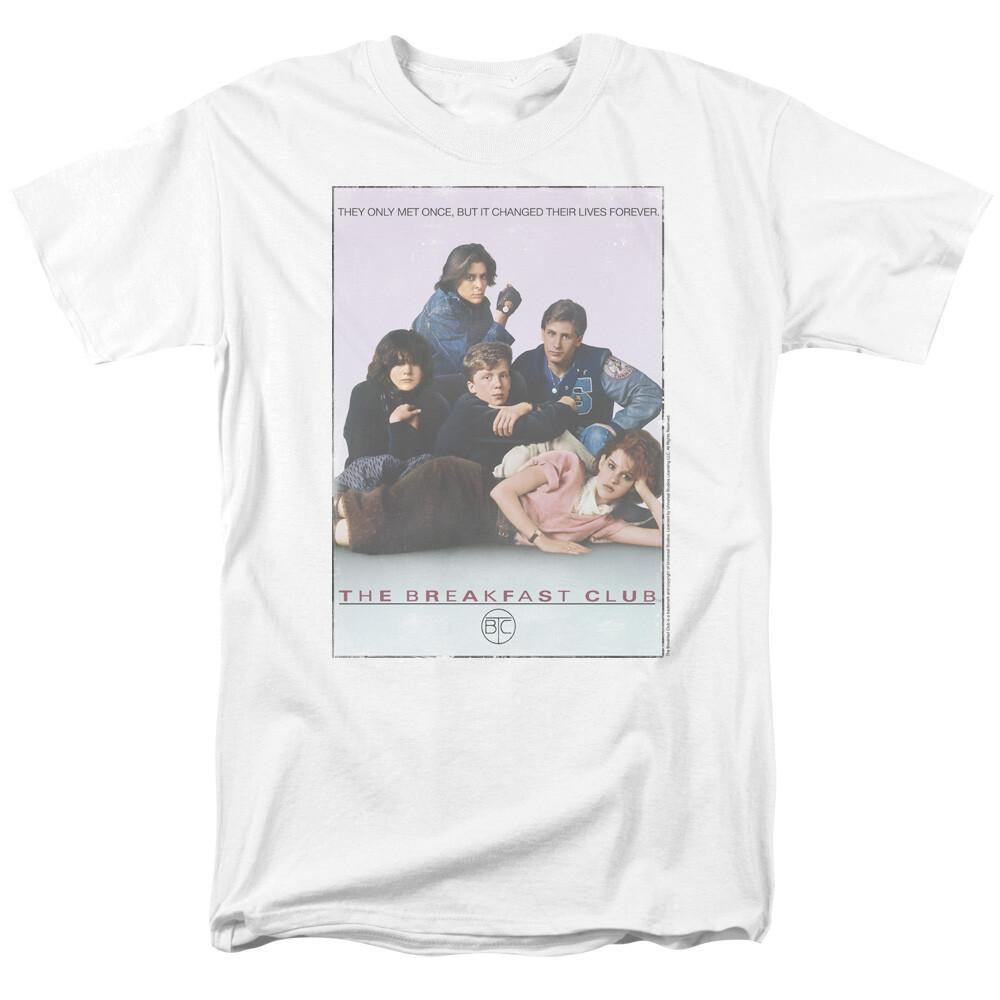 The Breakfast Club BC Poster T Shirt Mens Licensed 80s Classic Movie Tee White XXXXL
