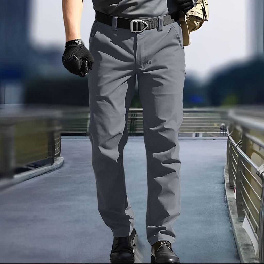 Men's  Work Pants Outdoor Work Fishing Camping Waterproof Wear-resistant Multi-Pocket Work Pants (Belt Not Included)