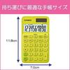 Casio Colorful Calculator Lime Green 10-Digit Notebook Type SL-300C-YG-N