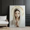 Matka Boża W Modlitwie Matka Boża W Modlitwie, 70X100 Cm, Rama Aluminiowa Czarna, Papier Matowy 230 Gsm