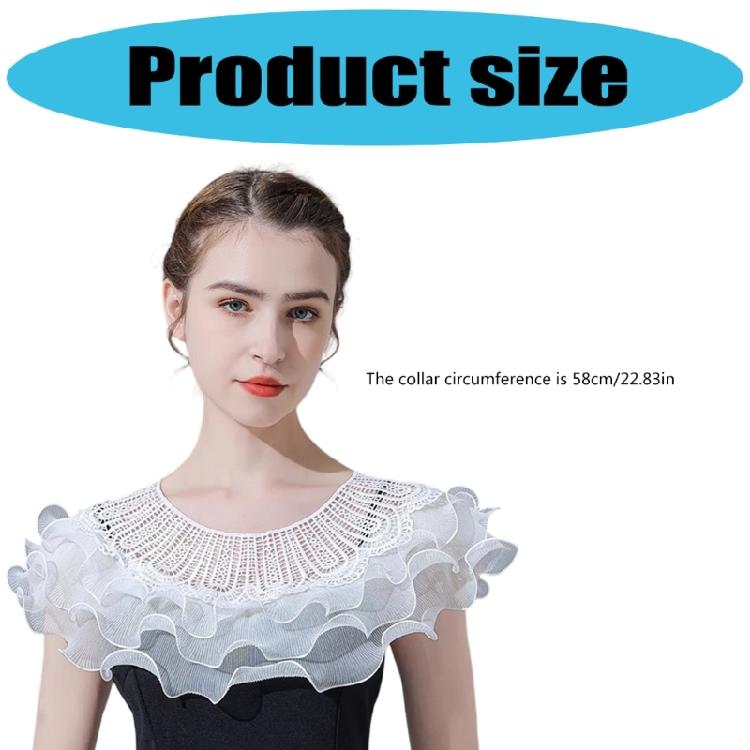 Women Lace Collar Capelet Shawl Vintage Style Formal Casual Outfits Comfortable Skin Safe Fabric Design