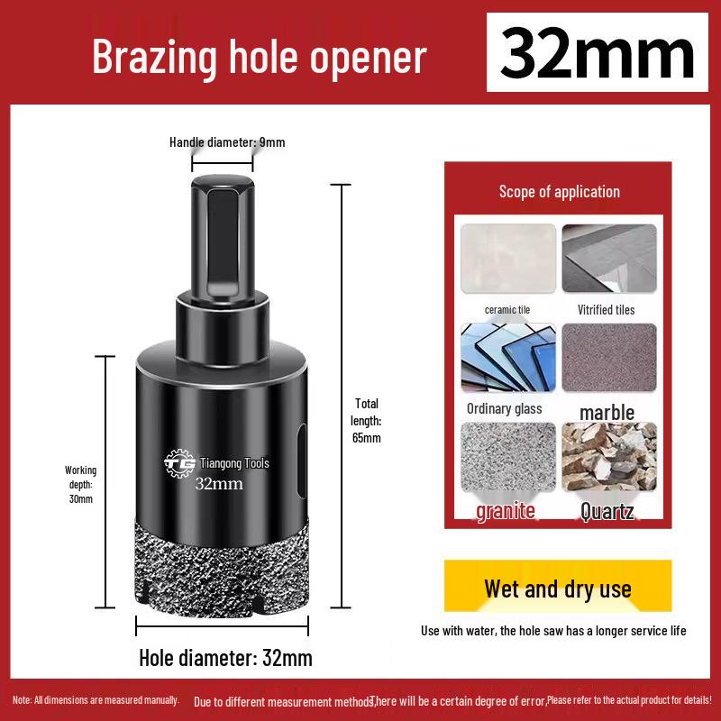 Tiangong Glas- och kakelborr för marmor- och keramiska ytor