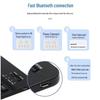 Wireless Bluetooth Keyboard with Colorful Backlight for Mobile Phones and Tablets, Compatible with 7-10 Inch Devices, Luminous Russian Layout