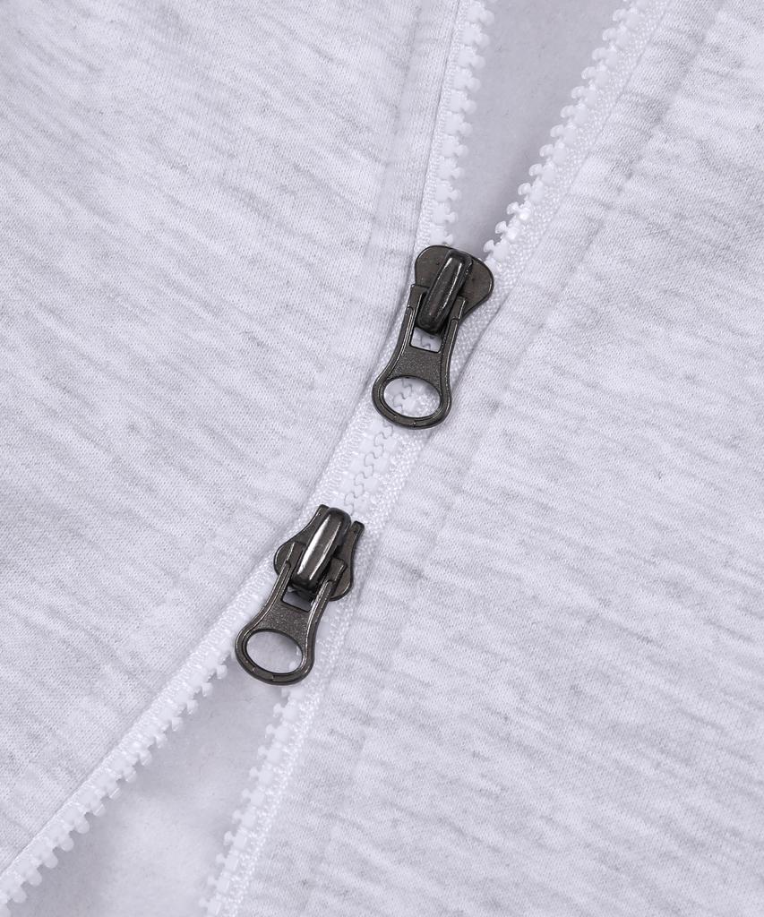 Another Archive Overlap 2-Way Zip-Up Hoodie_Gray
