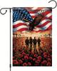 Patriotic Memorial Day Garden Ag 12x18 Inch Double Sided 4th of July Independe JJE DDI GGX