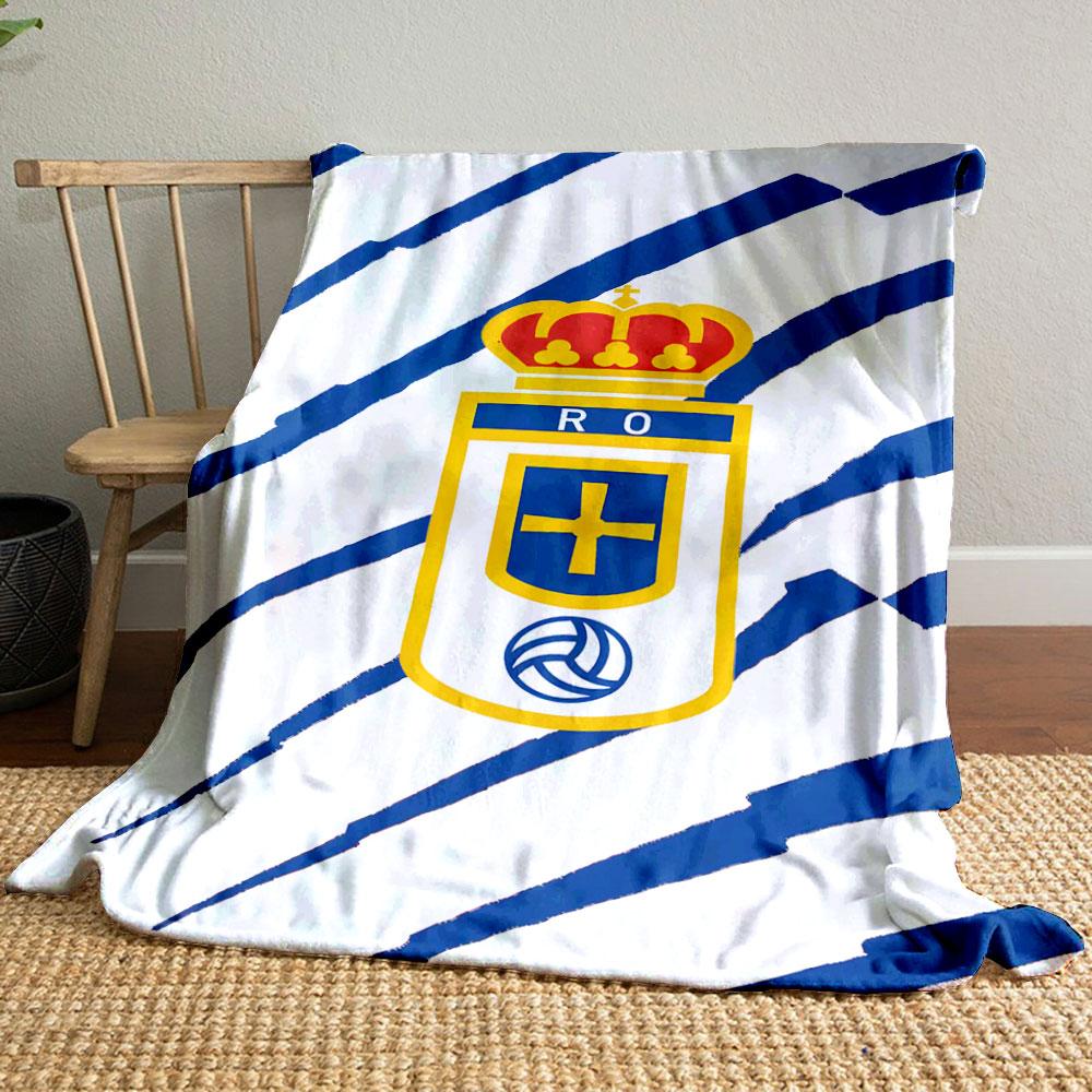 Royal Crest with Blue Stripes Print Blanket Soft and Cozy Perfect for the Living Room Bed Sofa or a Nap,gift