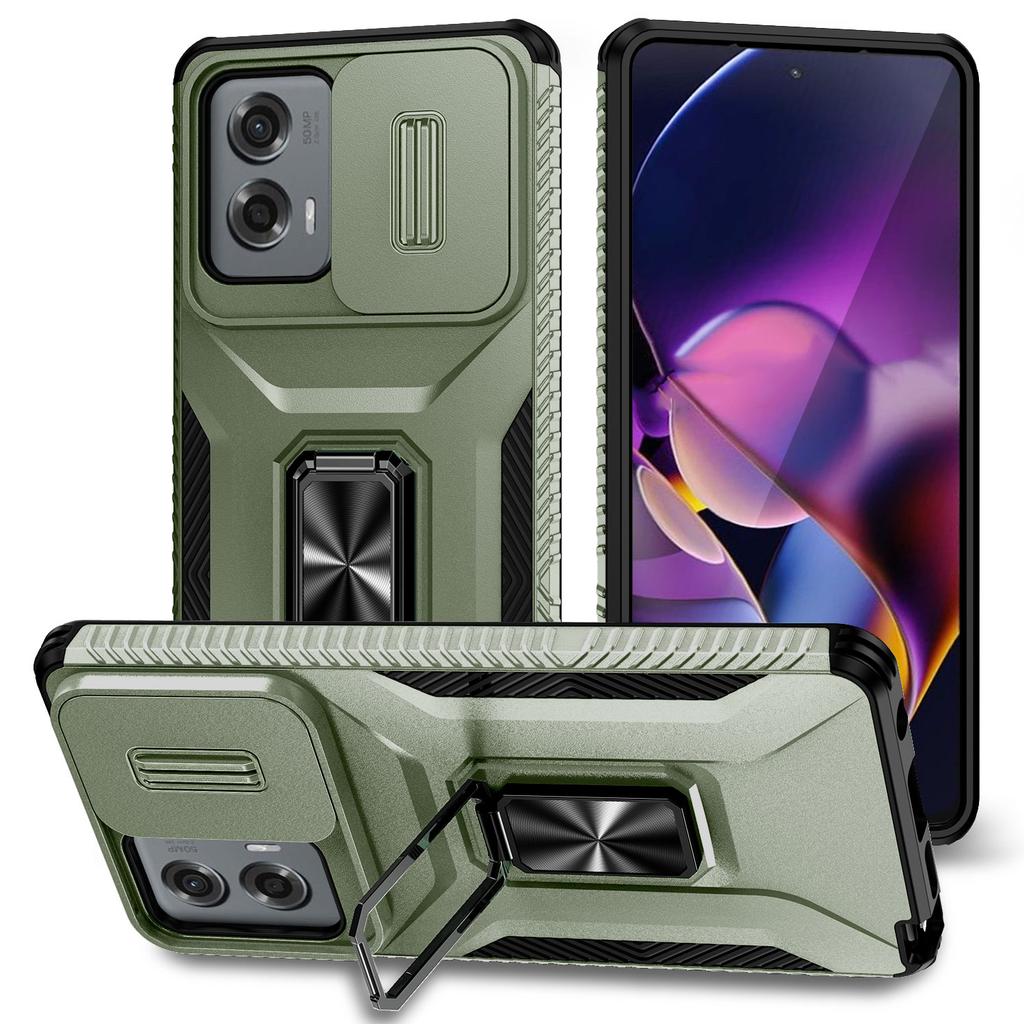 For Motorola Moto G Stylus 5G (2024) Case Camshield Kickstand TPU+PC Anti-Slip Phone Cover