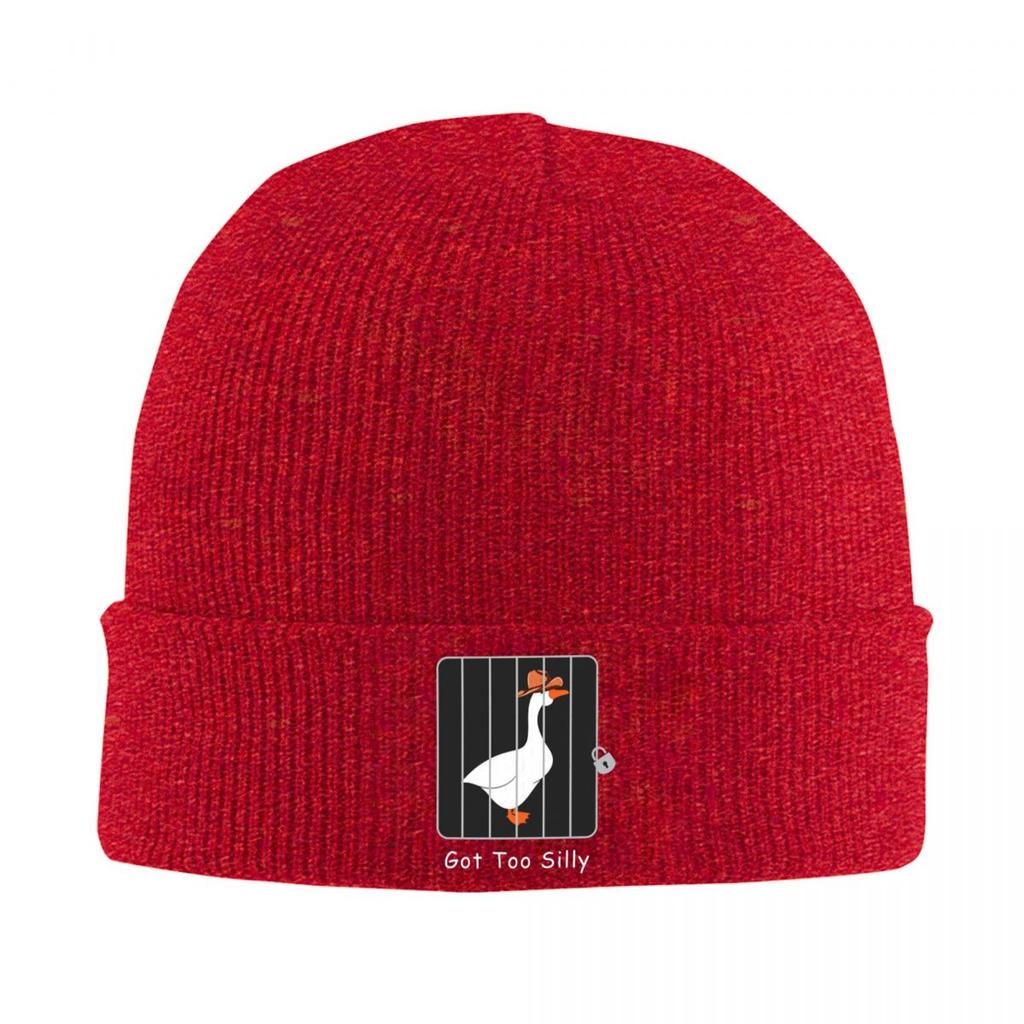 Got Too Silly Goose Funny Warm Knitted Cap Hip Hop Bonnet Hat Autumn Winter Outdoor Beanies Hats for Unisex Adult