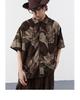 Men's Japanese Retro Short Sleeve Shirt - Thin, Classic Aesthetic with Full Print for Spring and Summer