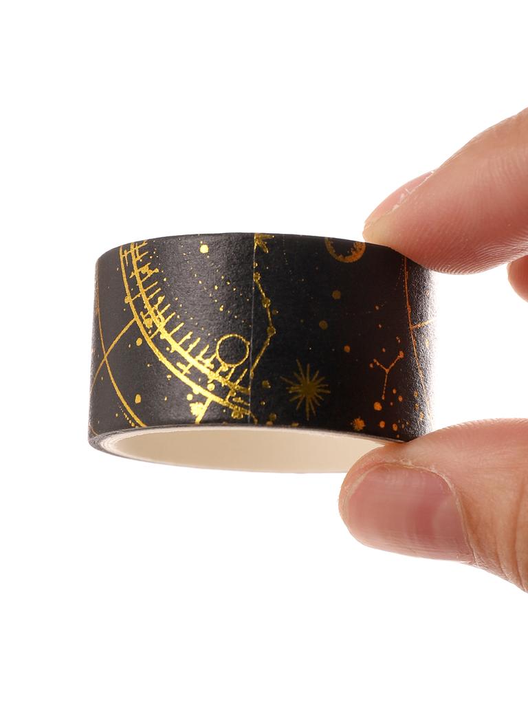 8rolls/Box Vintage Bronzing Washi Tape Decorative Masking Tape Notebook Diary Journaling Scrapbooking Supplies School Washi Tape