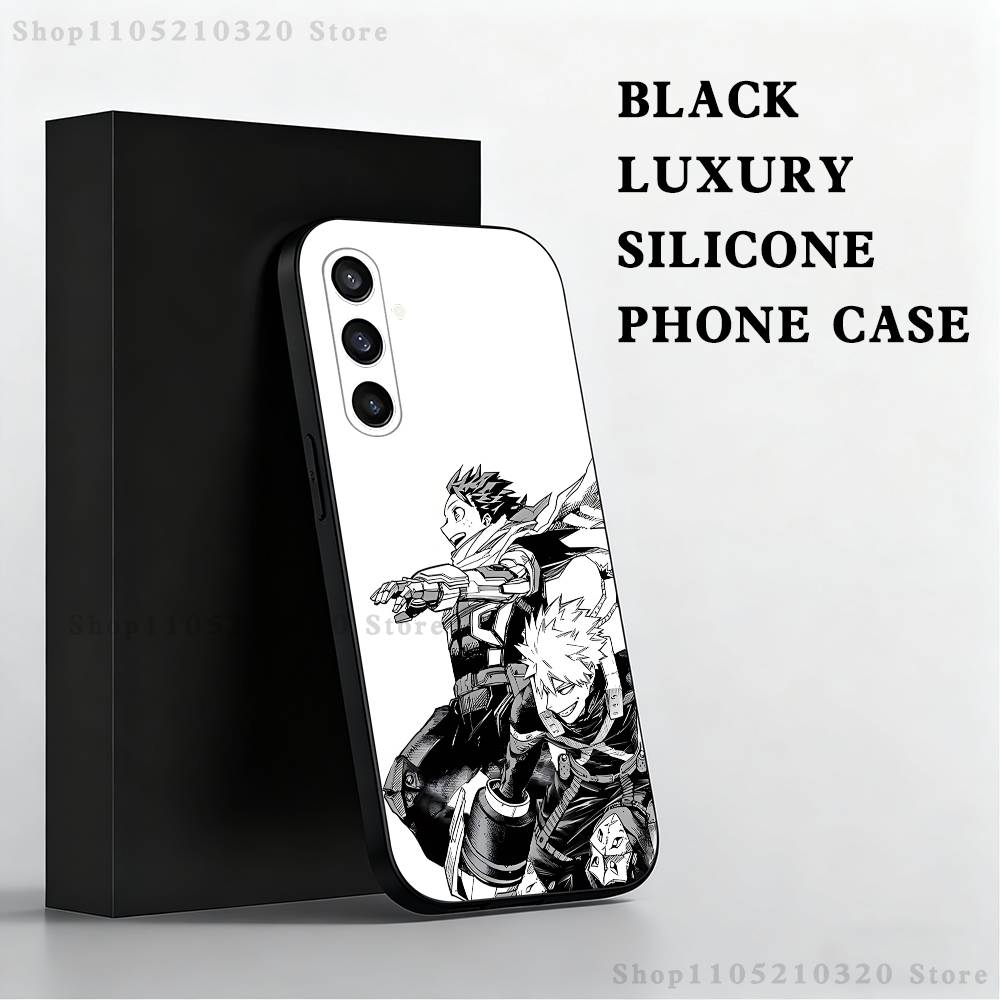 

My H-Hero Academia D-Deku Phone Case For Samsung S 25,24,23,22,30,21,10,9,Ultra,Plus,Lite,FE,4,5 G Black Soft Case SamsungS25 5G