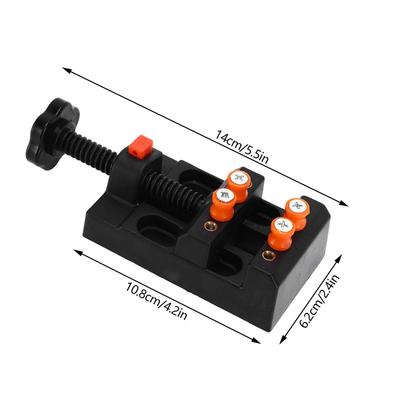 60 Stück Handbohrwerkzeug-Set Spiralbohrer 0,3-1,2 mm Miniaturbohrer Tischschraubstock für Handwerk Schnitzen