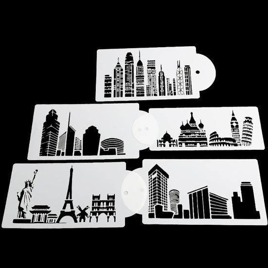 Stampo per torta multiuso, stampino pulito, materiale da forno per la costruzione di punti di riferimento