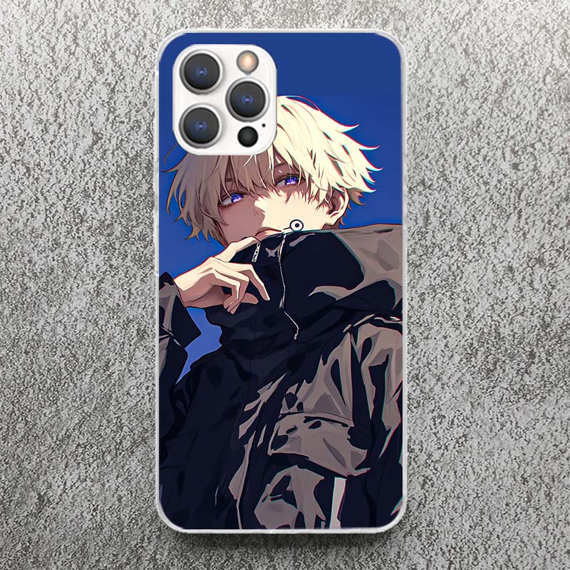 Kaisen J-Jujutsu Inumaki Toge Phone Case For iPhone 13 12 Mini 11 Pro Max XS XR X Max 7 Plus 8 SE 6 6S 5 5S Soft Silicone Print