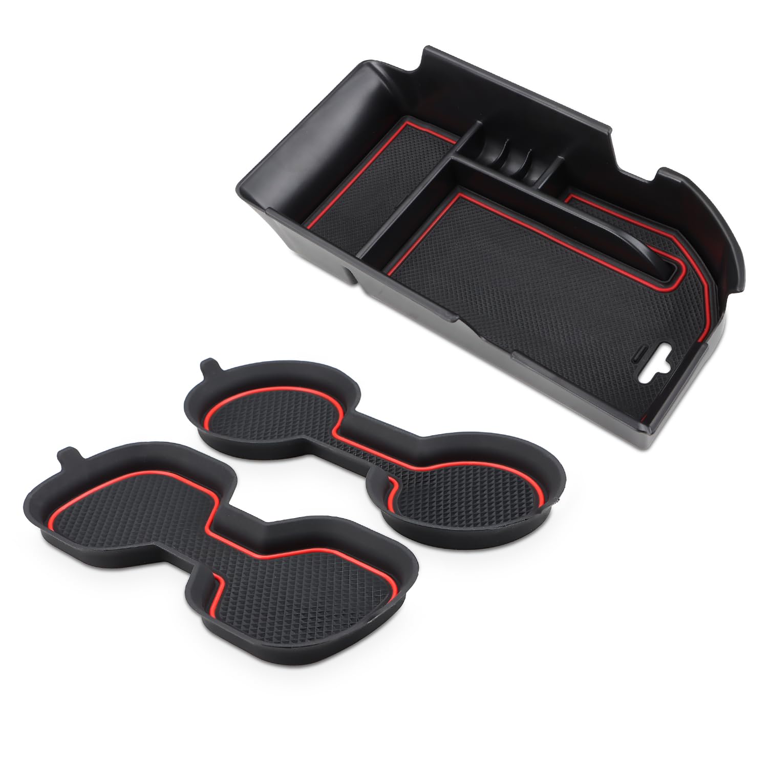 

MARCHFA Консольный бокс Подстаканник Коврик для Toyota Camry XV7 Карман для напитков Подстаканник Центральное хранилище Автоаксессуары (10-е поколение, 2017-2024) - Мэт,