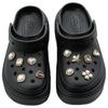 Crocs Stomp Brilliant Pearl EVA Simple Fashion Trend Casual Hole Shoes Unisex Black