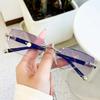 Reading Glasses for Men Women Transparent Blue Light Blocking Eyeglasses with Edgeless Design Diopter +1.0 To +4.0