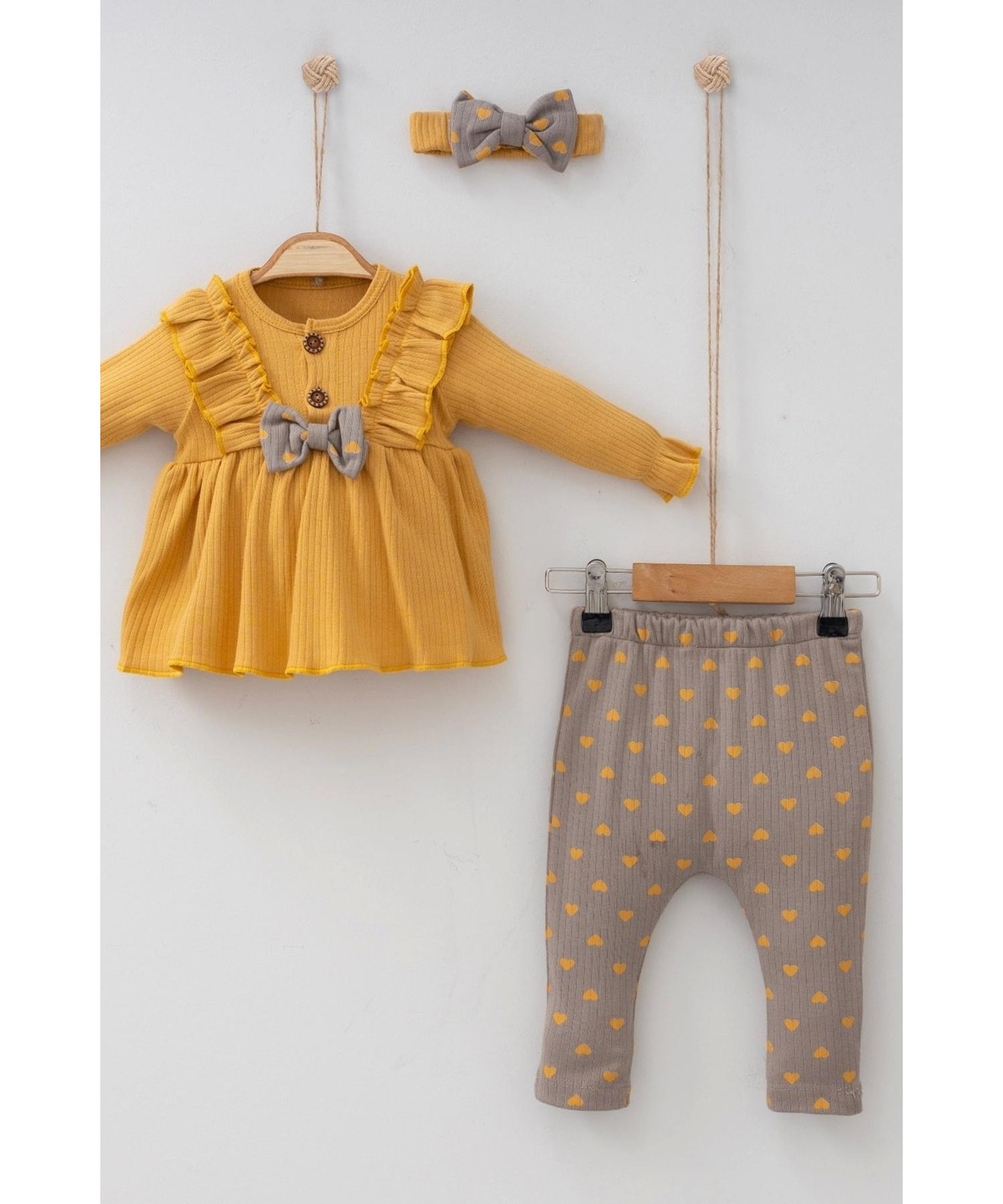 

Комплект из 3 предметов для девочки Little Heart Frilly Bandana