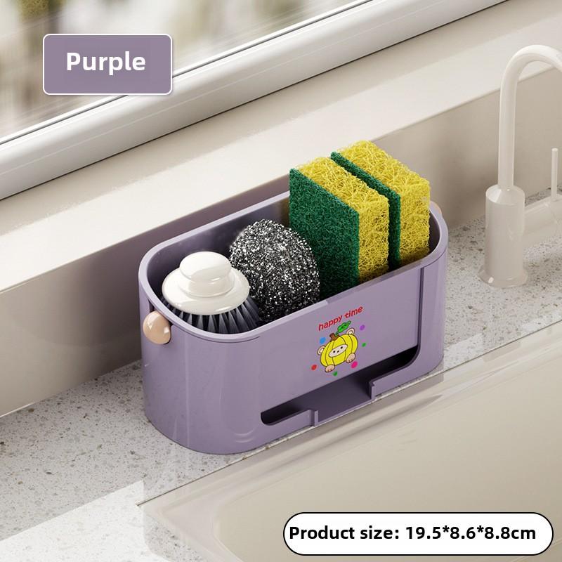 

Кухонная губка для слива, тряпка, раковина, миска, столешница, большая емкость, тряпка, стойка для хранения посуды Grape Purple