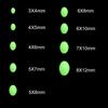 1 PAK Soft Glow Beads Luminous Orange Green White for Fishing Rig Treble Hook Egg Fly Tying UV Color Sabiki Ice Jig Fishing Accessory