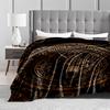 Wolf Design blanket with Rune Symbols and Mystic Pattern Style blanket, suitable for use in the bedroom, living room, on the sofa