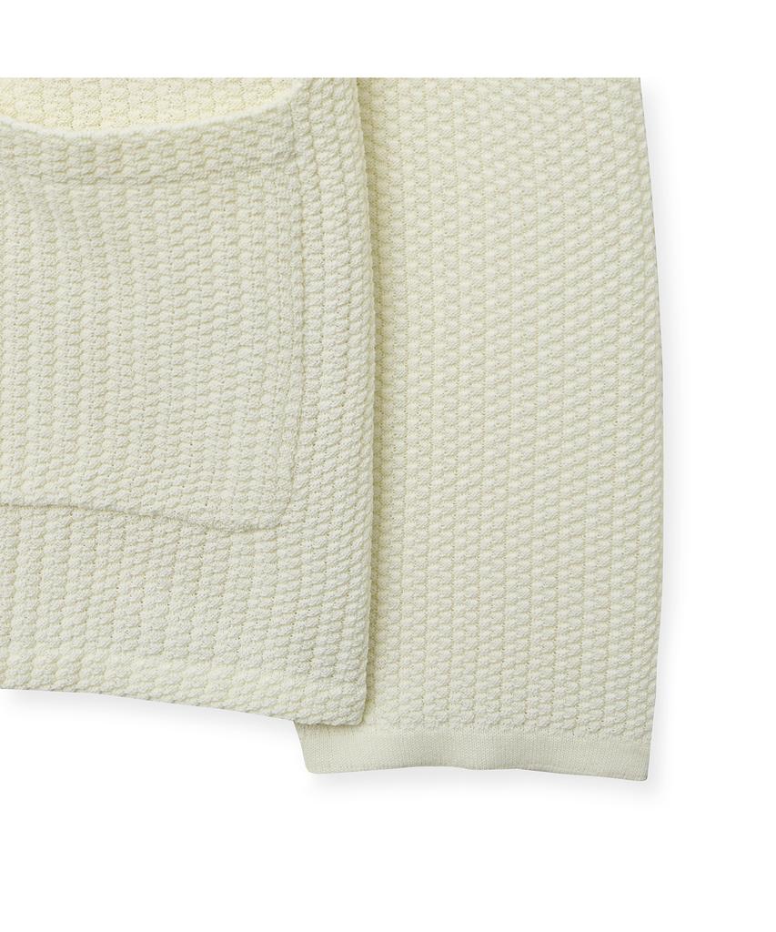 IOLO Waffle Peaked Knit Jacket_Ivory