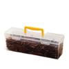 Contenedor de Almacenamiento de Especias Reutilizable de 6 Compartimentos a Prueba de Humedad Caja de Almacenamiento de Plástico Sellada con Asa Organizador de Cocina