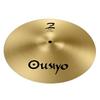 OUSIYO 14-inch Brass Hi-Hat Cymbals, Top & Bottom, Set of 2, for Practice