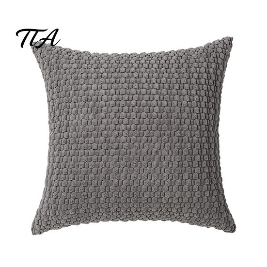 Three Dimensional Texture Pillowcase Corduroy Pillow Cover, Bubble Throw Solid Color Pillowcase, Decorative Sofa Cushion Cover Modern for Couch