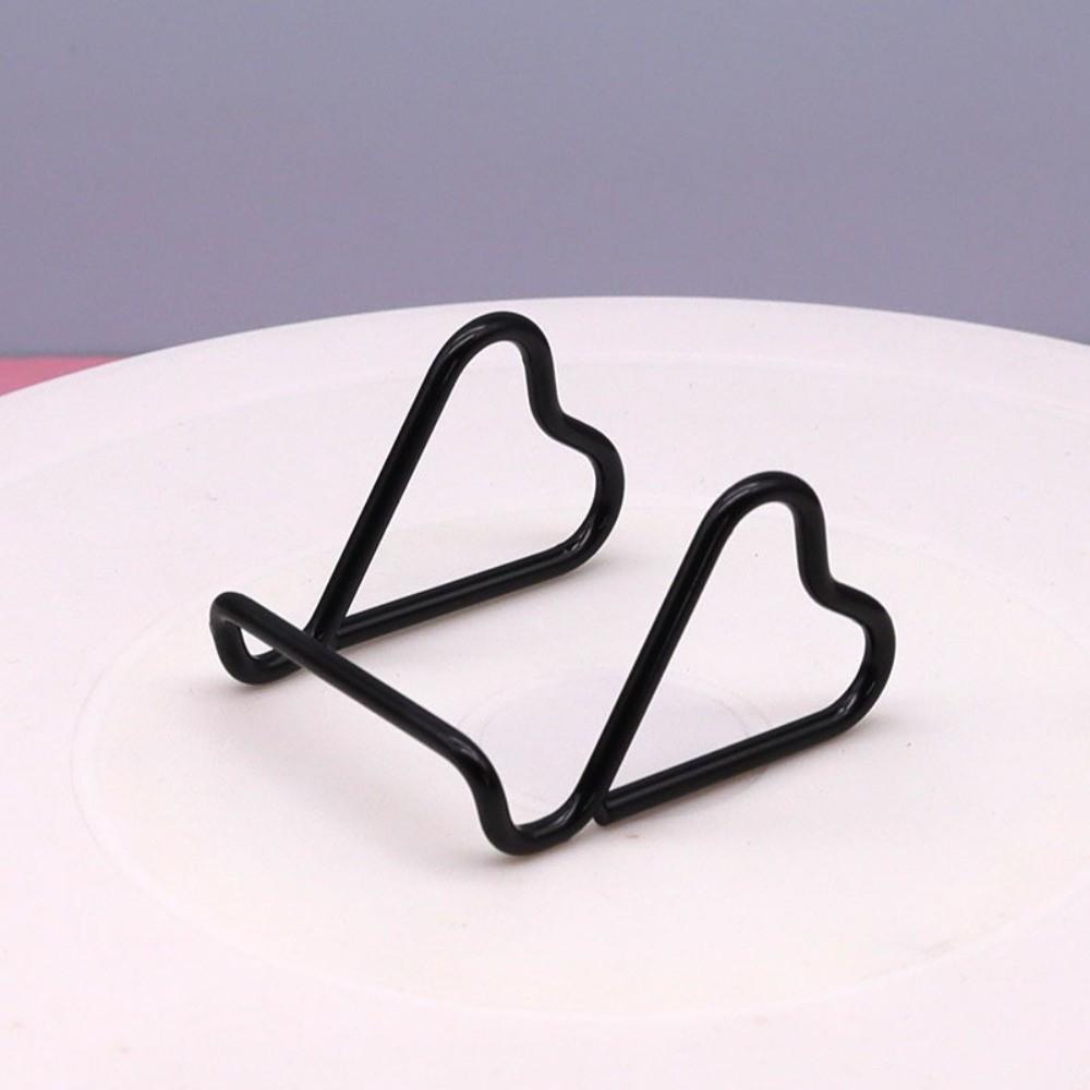 Multifunctional Business Card Holder Heart Shape Card Display Stand Name Card Stand Front Desk
