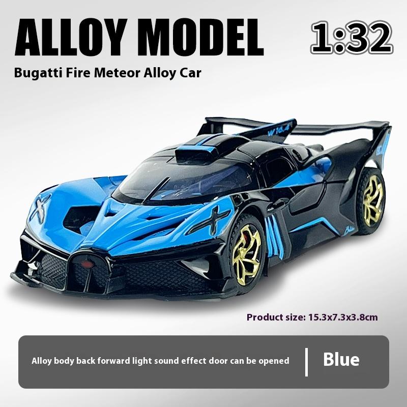 

1:32 Flying Fire Meteor Sports Car Model, Simulated Sound and Light Children s Toys, Alloy Auto Ornaments Boy Gift