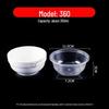 Round Disposable Plastic Bowl with Lid for Fresh-Keeping