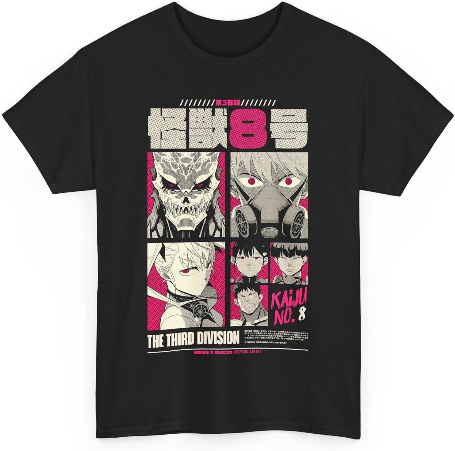 Kaiju No 8 Tshirt Unisex Short Sleeve Anime T-Shirts Men Women Streetwear Printing Casual Fashion S