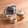 Portable Glass & Ceramic Travel Tea Set