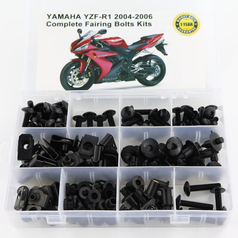 Fit For Yamaha YZF-R1 YZF R1 2004 2005 2006 Motorcycle Accessories Fairing Bolts Kits Screws Clips Fastener Steel