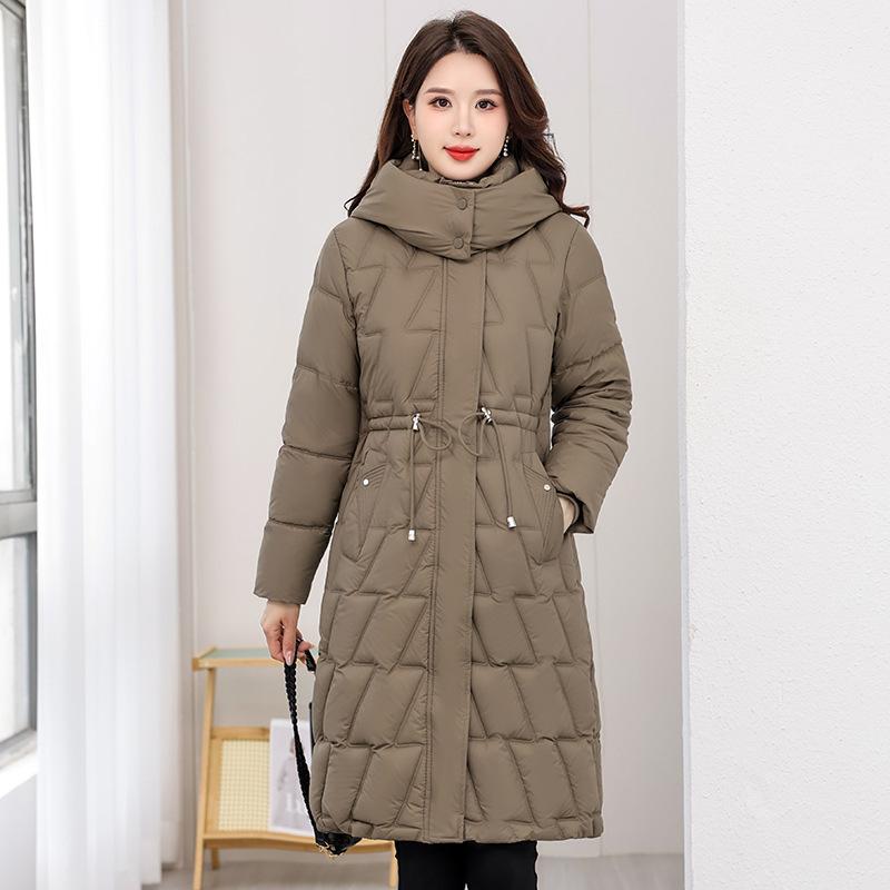 Down Padded Jacket Women's Jacket Winter Long Padded Jacket New Medium Slim Padded Jacket Jacket Thick