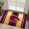 Brisbane Broncos Design Crystal Velvet Carpet Cozy Non?Slip Printed Rug For Bedroom Living Room Entrance