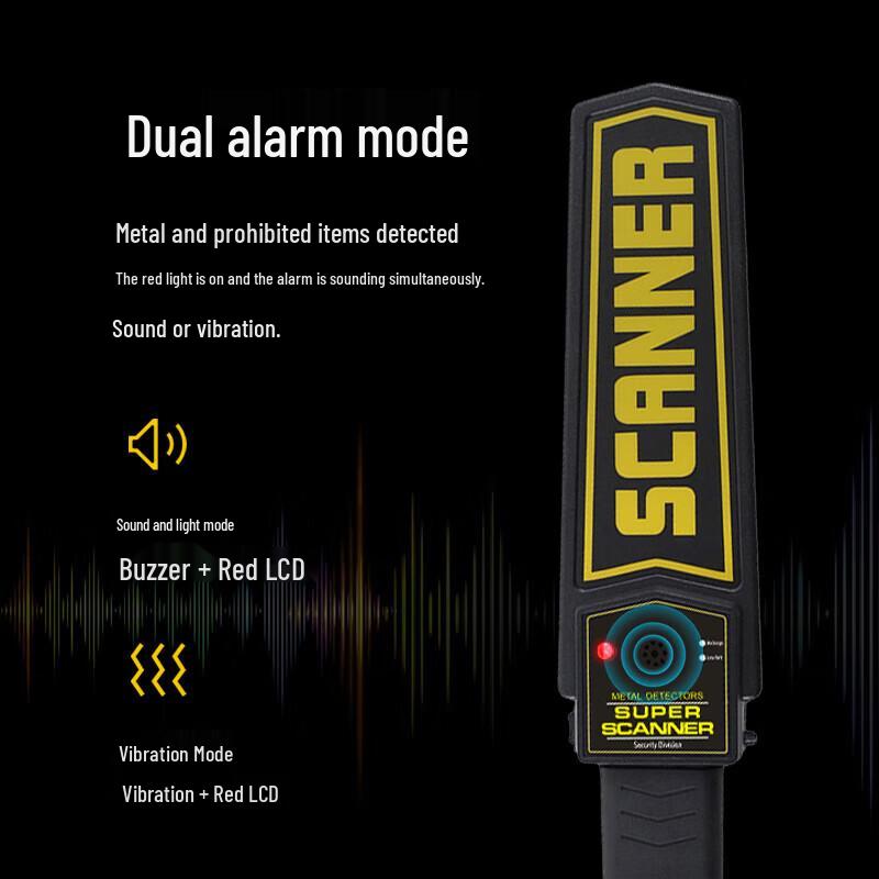 GEPAI Handheld Metal Detector TC-102 CN plug (adapter included)