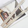 3 Pcs Metal Ruler with Double-Sided Scale Stainless Steel Rulers Suitable for Students Architects Teachers Drawing
