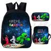 3Pcs/set Garten Of BanBan Backpack Anime Game School Bags Boys Girls Bookbag Cartoon Large Capacity Children Schoolbag Mochila