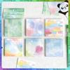 100 Sheets Romantic Illusion Gradient High Aesthetic Value Sticky Notes Ins Non-Sticky Memo Paper Notebook Writing Pad Material