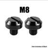 2Pcs Motorcycle M8 M10 CNC Aluminum M8 Rear View Mirror Hole Plugs Screws Rearview Mirror Anti-Rust Holder
