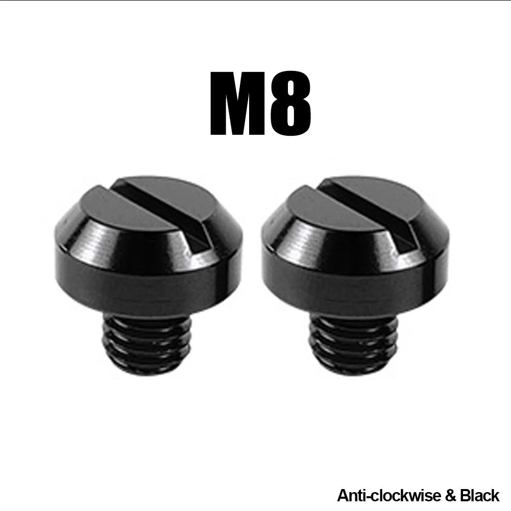 2Pcs Motorcycle M8 M10 CNC Aluminum M8 Rear View Mirror Hole Plugs Screws Rearview Mirror Anti-Rust Holder
